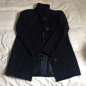 J Crew navy wool pea coat